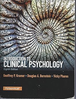 Introduction to Clinical Psychology (8th Edition) 8th Edition