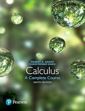 calculus a complete course 9th Edition